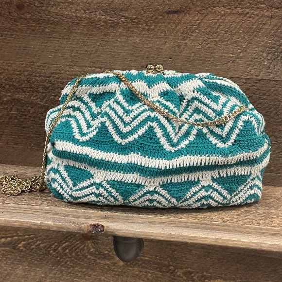 M.A.B.E. Kinta Crochet Pouch in Eucalyptus - Picture 3 of 8